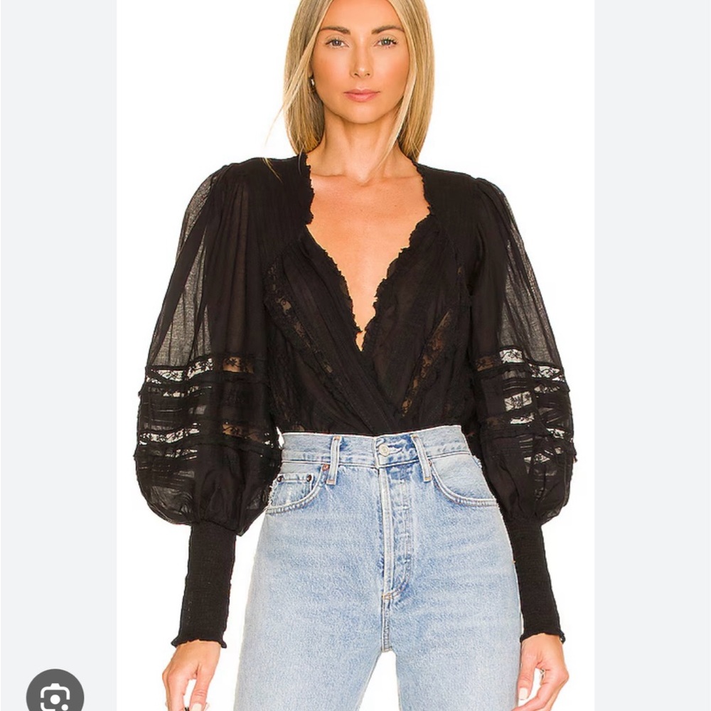 Free People The Eloise Smocked Bodysuit - Picture 5 of 15